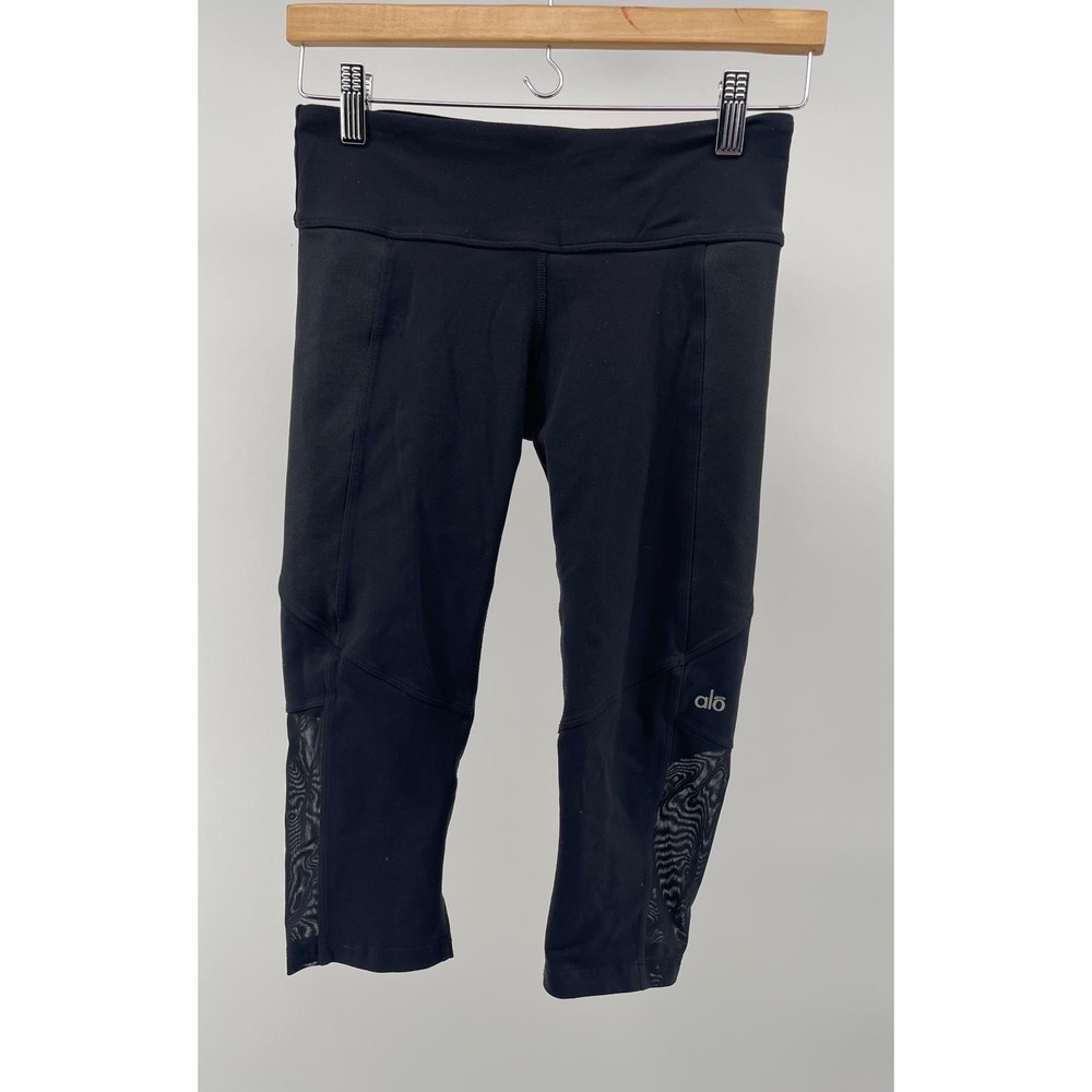 ALO LEGGINGS WOMENS SIZE‎ XS Mesh Cutouts Activewear YOGA PANTS